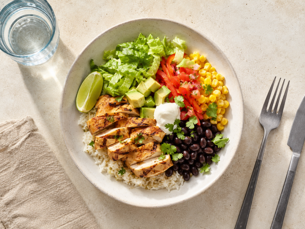 Burrito Bowl with Grilled Chicken