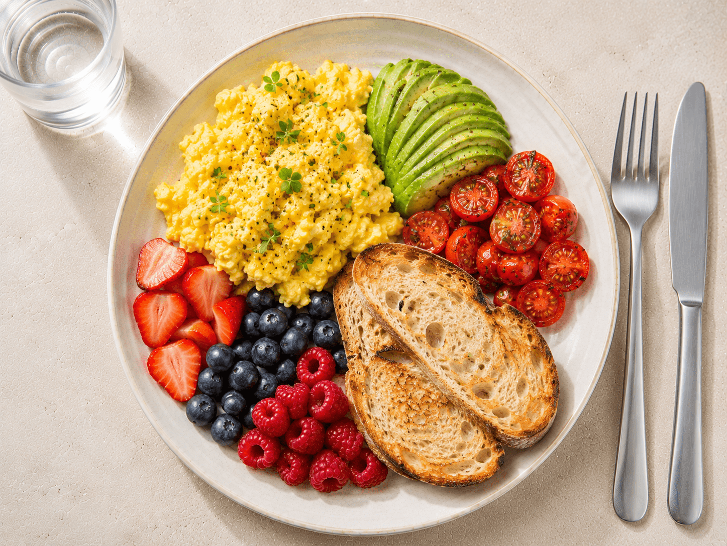 Scrambled Eggs & Avocado Toast