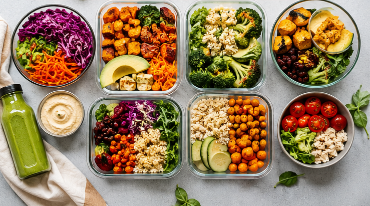 batch cooking vegetarian meal prep ideas