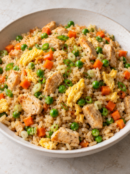 Chicken Fried Rice, prepared with the VanChop recipe ingredients