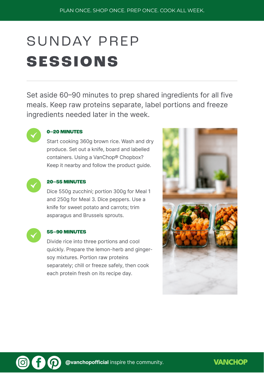 VanChop Sunday prep guide